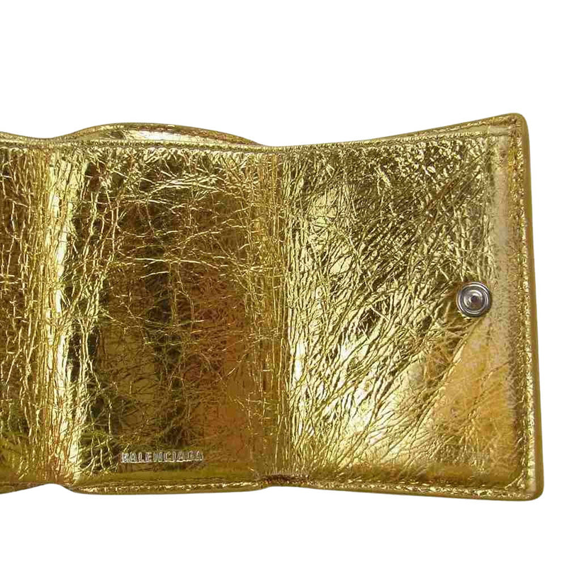 BALENCIAGA バレンシアガ ミニウォレットmetallic wallet - 折り財布