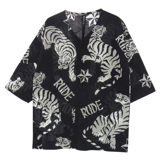 RUDE GALLERY ルードギャラリー 東京ルード ダボシャツ 虎 グレー系 S【中古】