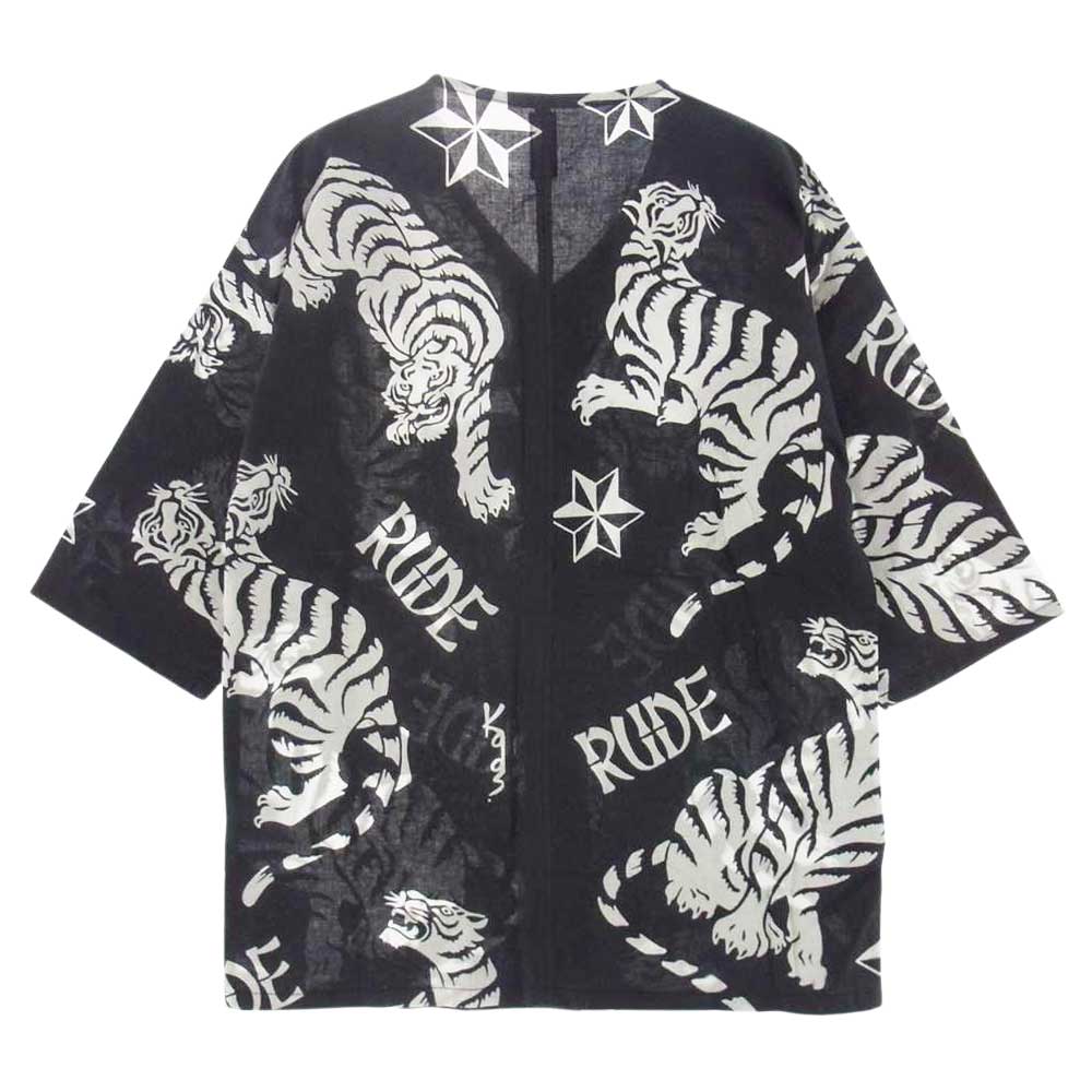 RUDE GALLERY ルードギャラリー 東京ルード ダボシャツ 虎 グレー系 S【中古】