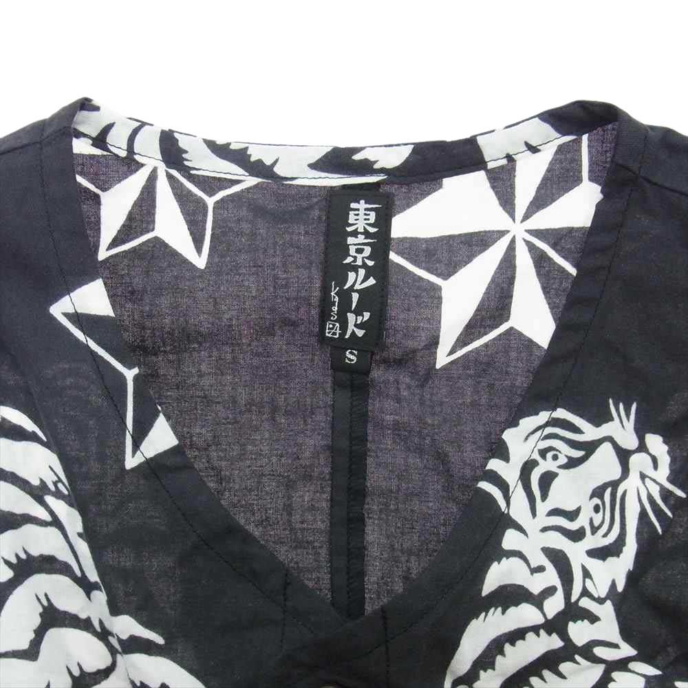 RUDE GALLERY ルードギャラリー 東京ルード ダボシャツ 虎 グレー系 S