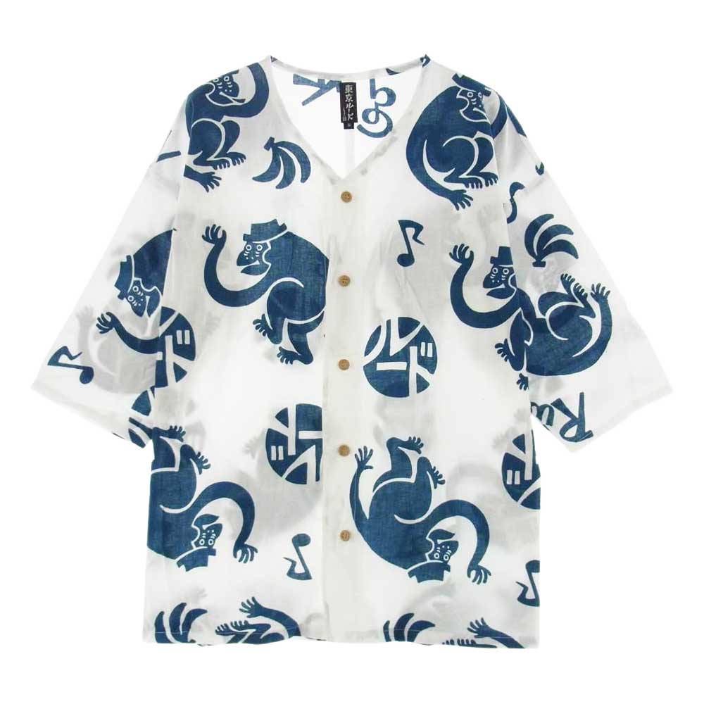 RUDE GALLERY ルードギャラリー 東京ルード ダボシャツ 猿 ホワイト系 S【中古】