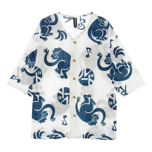 RUDE GALLERY ルードギャラリー 東京ルード ダボシャツ 猿 ホワイト系 S【中古】