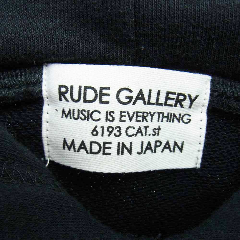 RUDE GALLERY ルードギャラリー パーカー 22SS RG0075 MADE IN MUSIC HOODIE メイドミュージック プルオーバ― パーカー ブラック系 S【中古】 RUDE GALLERY ルードギャラリー 22SS RG0075 MADE IN MUSIC HOODIE