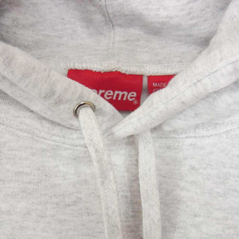 Supreme シュプリーム 20AW Anti Hooded Sweatshirt エンブレム刺繍 アンチ パーカー グレー系 L【美品】【中古】