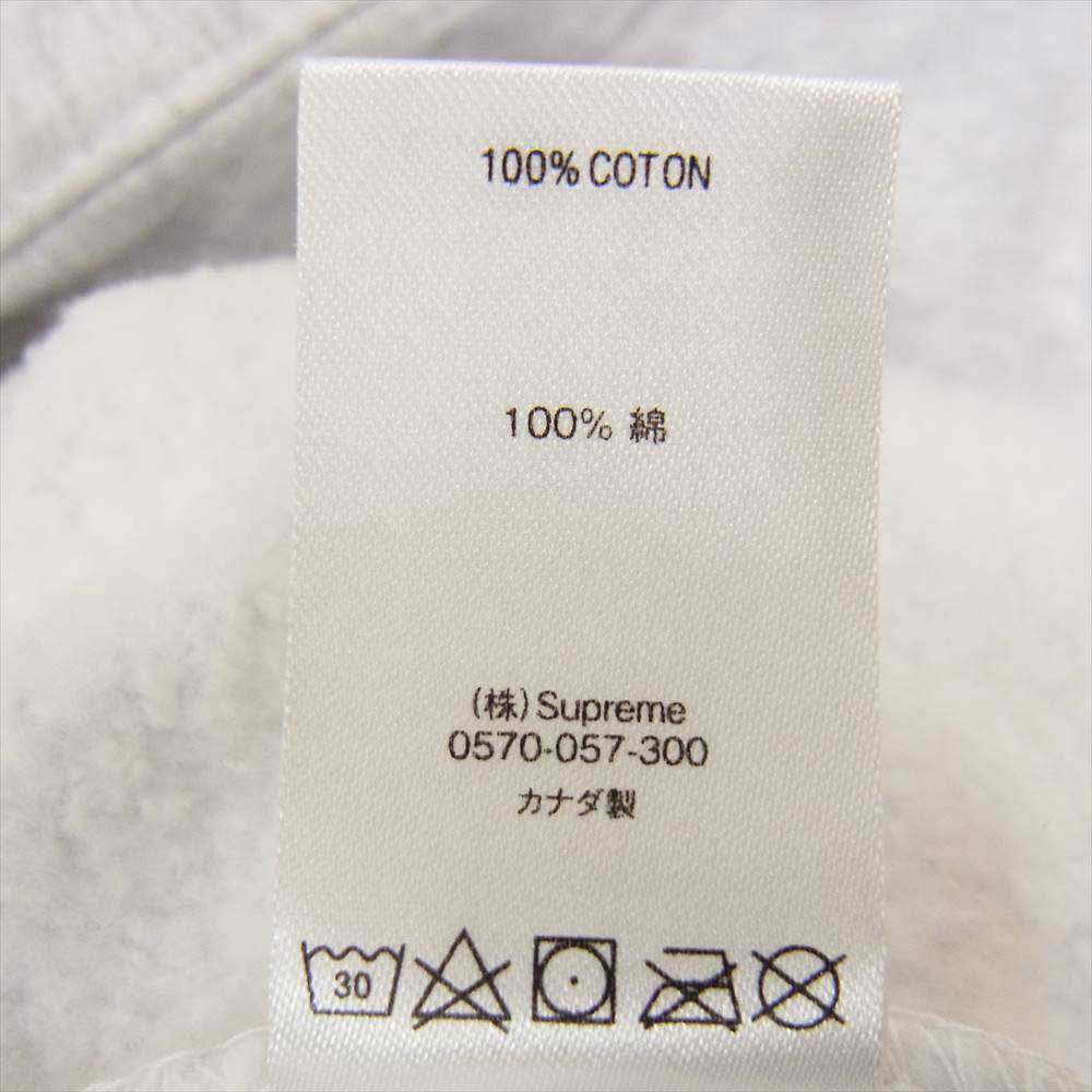 Supreme シュプリーム 20AW Anti Hooded Sweatshirt エンブレム刺繍 アンチ パーカー グレー系 L【美品】【中古】