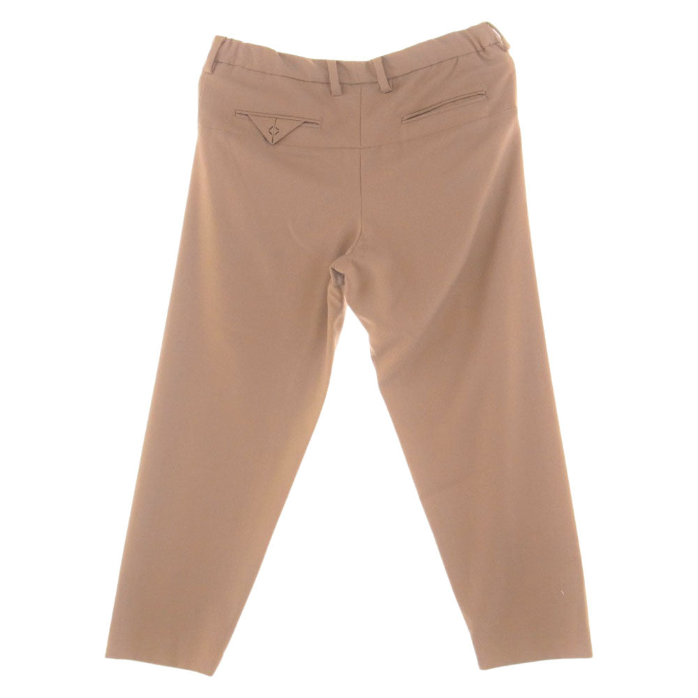 SUNSEA サンシー 19A43 N.M BRUSHED M2 PANTS ウール ストレート パンツ ライトブラウン系 2【中古】