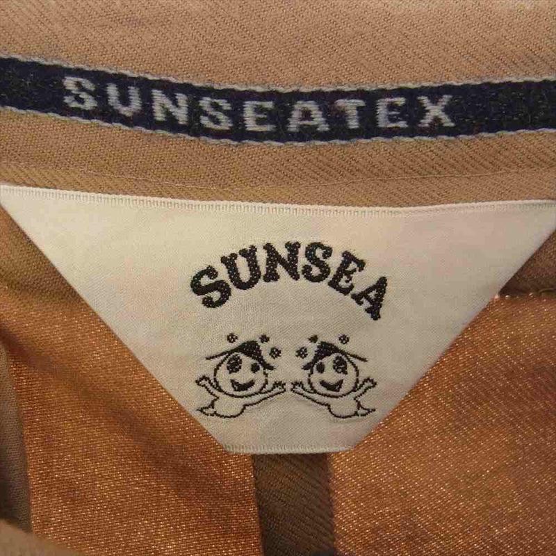SUNSEA サンシー 19A43 N.M BRUSHED M2 PANTS ウール ストレート パンツ ライトブラウン系 2【中古】