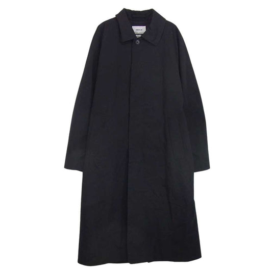 YAECA ヤエカ 18552 SOUTIEN COLLAR COAT LONG ステンカラー ロング コート ネイビー系 S【中古】