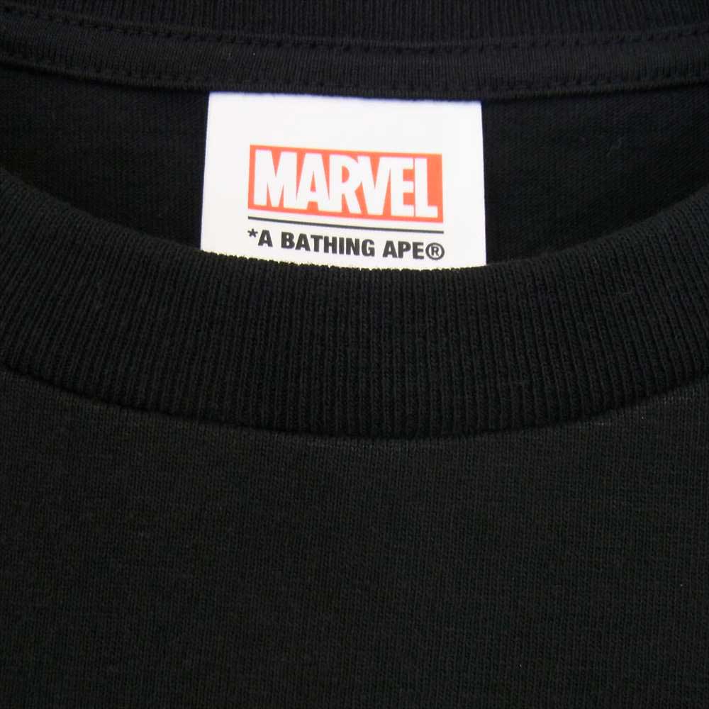 A BATHING APE アベイシングエイプ 1I73110907 MARVEL マイティソー Tシャツ ブラック系 M【新古品】【未使用】【中古】