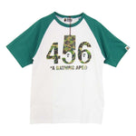 A BATHING APE アベイシングエイプ 1I23109907 Squid Game turns to BAPE to bring the shows hype to T-shirts ロゴ ナンバリング プリント Tシャツ ホワイト系 M【新古品】【未使用】【中古】