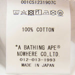 A BATHING APE アベイシングエイプ 1I23109907 Squid Game turns to BAPE to bring the shows hype to T-shirts ロゴ ナンバリング プリント Tシャツ ホワイト系 M【新古品】【未使用】【中古】