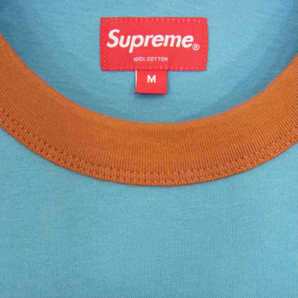 Supreme シュプリーム 21AW Dragon Ringer Tee ドラゴン リンガー Tシャツ ブルー系 M【新古品】【未使用】【中古】
