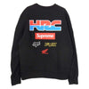 Supreme シュプリーム 19AW Honda Fox Racing Crewneck フォックスレーシング クルーネック スウェット ブラック系 S【中古】