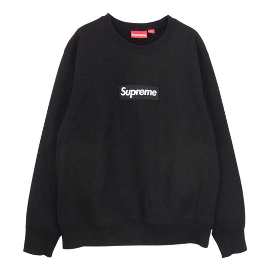 Supreme シュプリーム 18AW Box Logo Crewneck ボックスロゴ クルーネック スウェット ブラック系 M【中古】