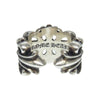 CHROME HEARTS クロムハーツ（原本無） ダブル フローラル クロス リング シルバー系【中古】