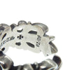 CHROME HEARTS クロムハーツ（原本無） ダブル フローラル クロス リング シルバー系【中古】