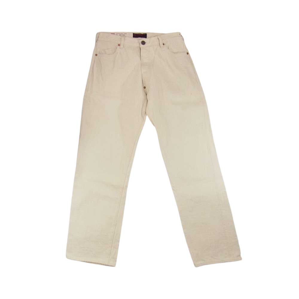 EVISU エヴィス YAMANE ヤマネ Lot1946 山ちゃんジーンズ プラチナ耳 オフホワイト系 36【中古】