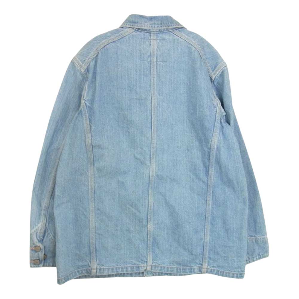EVISU エヴィス Lot1113 デニム カバーオール ジャケット インディゴブルー系 40【中古】