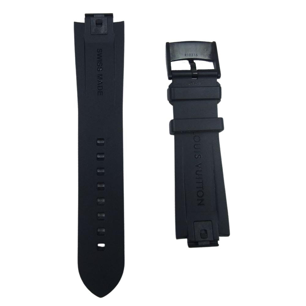 LOUIS VUITTON ルイ・ヴィトン タンブール モノグラム 替え ラバーベルト ブラック系【中古】