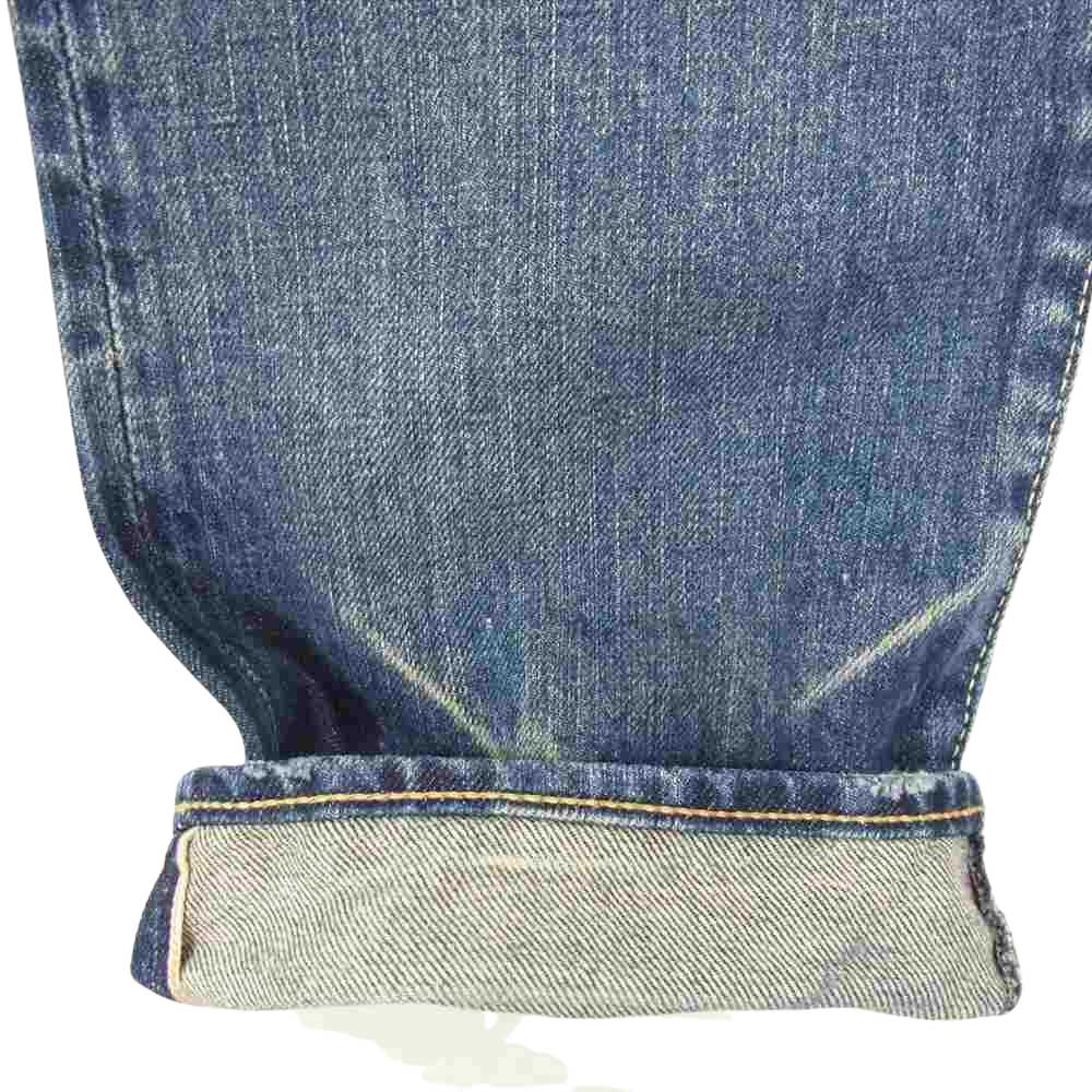 HYSTERIC GLAMOUR ヒステリックグラマー 0222AP15 NOBU加工 スタッズ ダメージ 加工 スリム デニム パンツ インディゴブルー系 30【中古】