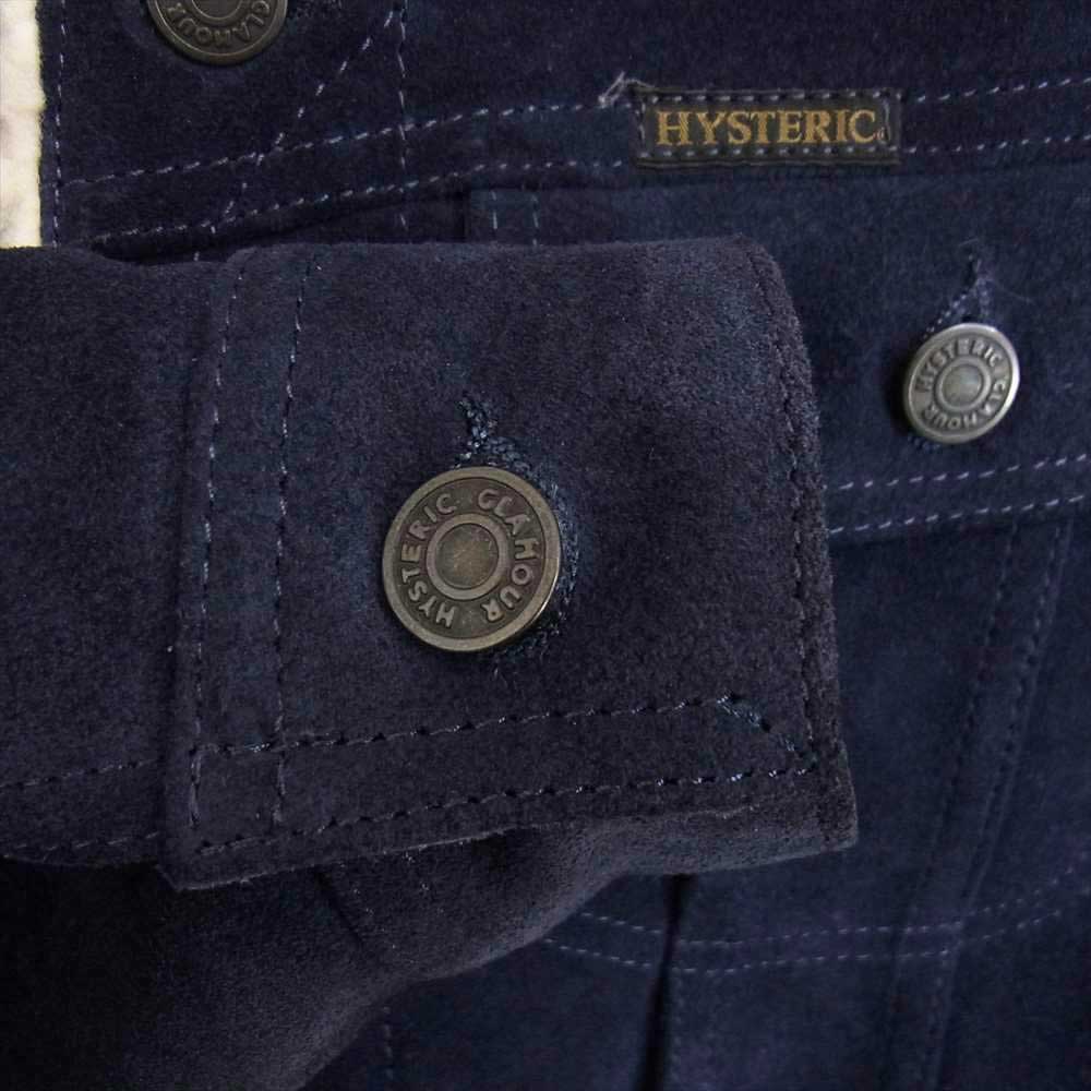 HYSTERIC GLAMOUR ヒステリックグラマー 15AW 0253LB03 裏ボア スエード ランチ ジャケット  ネイビー系 S【中古】