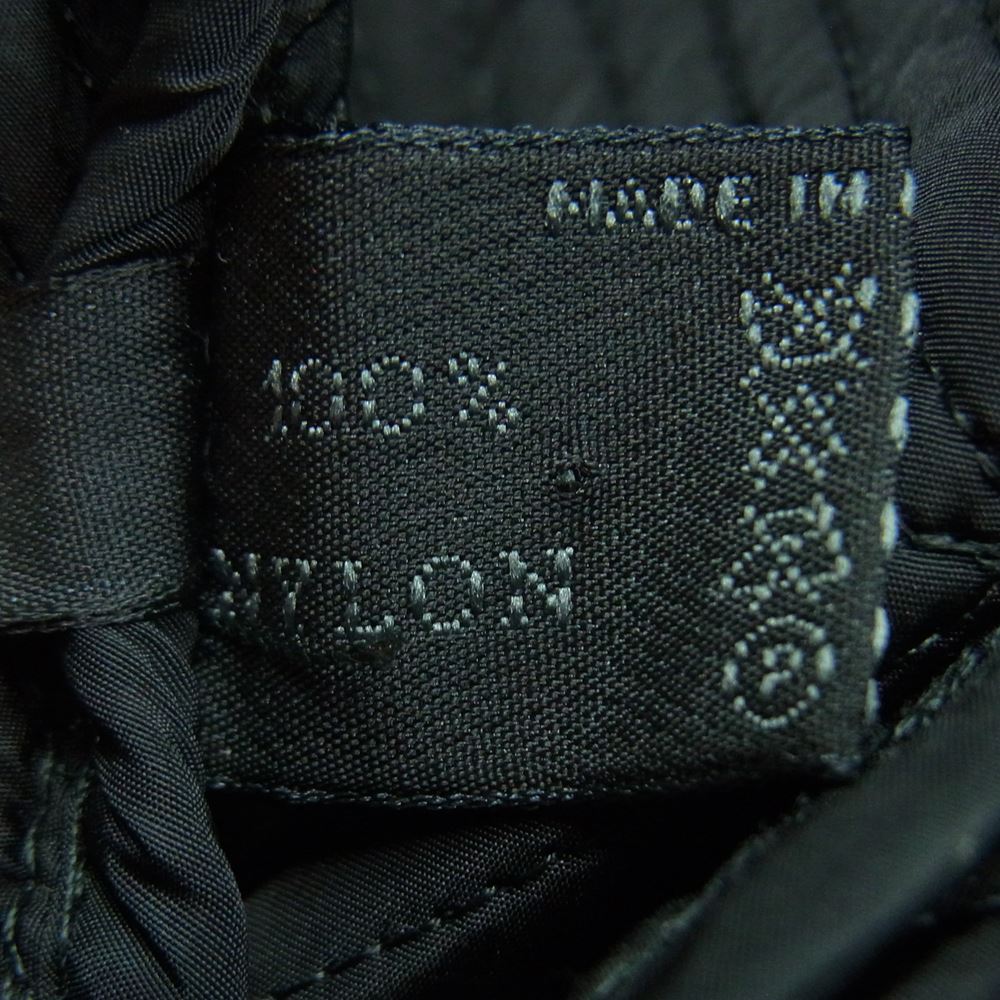PRADA プラダ キルティング ステッチ ノースリーブ ワンピース ナイロン イタリア製 ブラック系 40【中古】