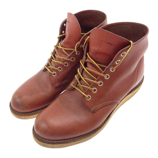 RED WING レッドウィング 8166 羽タグ CLASSIC PLAIN TOE オロラセット クラシック プレーントゥ ワークブーツ ブラウン系 26cm【中古】