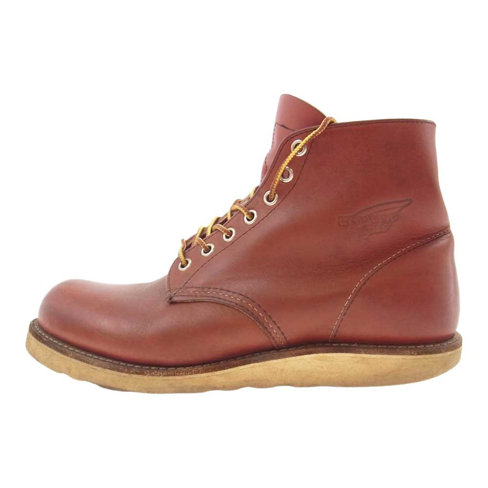 RED WING レッドウィング 8166 羽タグ CLASSIC PLAIN TOE オロラセット クラシック プレーントゥ ワークブーツ ブラウン系 26cm【中古】