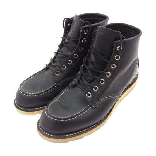 RED WING レッドウィング 8130 羽タグ CLASSIC MOC BOOT クラシック モックトゥ アイリッシュセッター ワークブーツ ブラック系 26cm【中古】