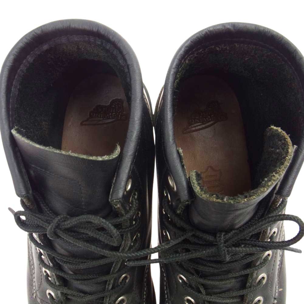 RED WING レッドウィング 8130 羽タグ CLASSIC MOC BOOT クラシック モックトゥ アイリッシュセッター ワークブーツ ブラック系 26cm【中古】