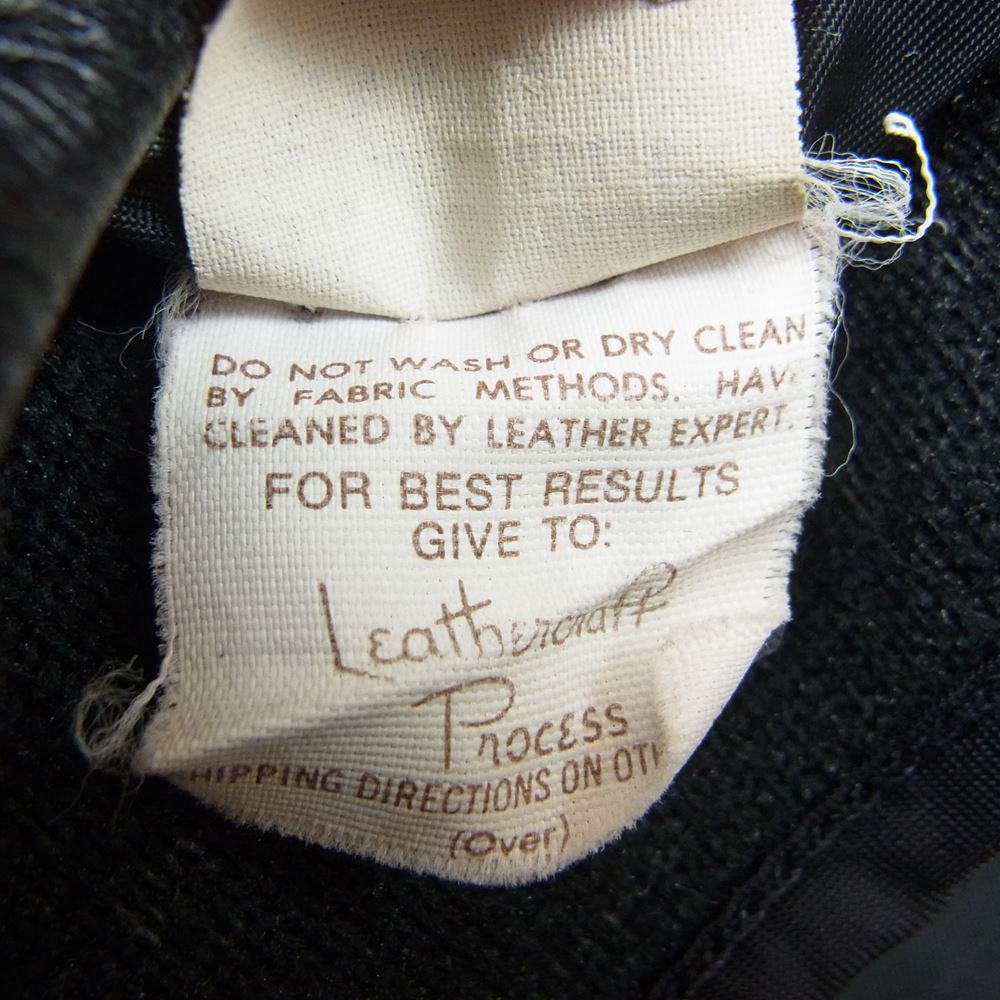 schott ショット USA製 641 ボアライナー付き シングル ライダースジャケット ブラック系 36【中古】