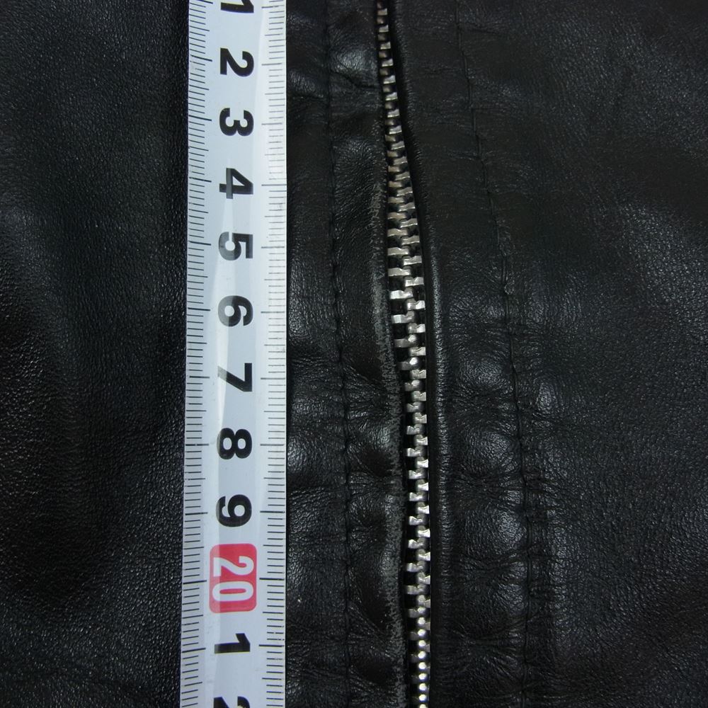 schott ショット USA製 641 ボアライナー付き シングル ライダースジャケット ブラック系 36【中古】