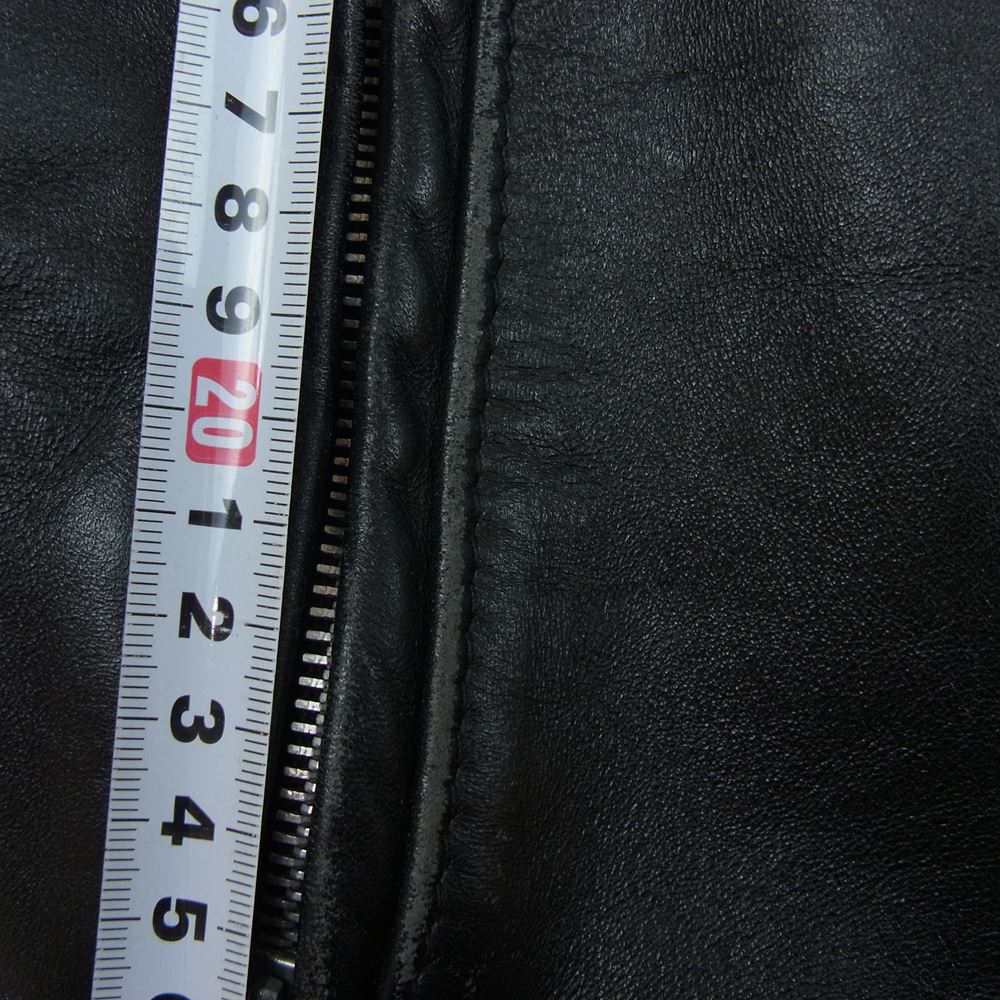 schott ショット USA製 641 ボアライナー付き シングル ライダースジャケット ブラック系 36【中古】