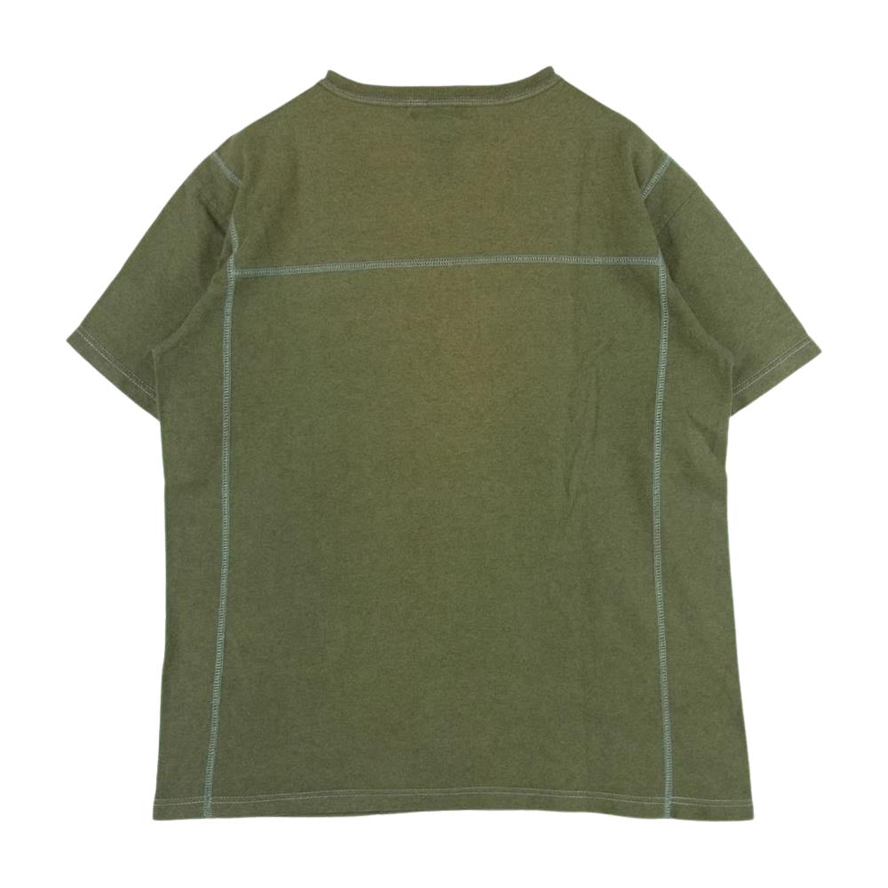 JUNYA WATANABE COMME des GARCONS MAN ジュンヤワタナベコムデギャルソンマン WS-T901 eye AD2006 Champion チャンピオン 再構築 半袖 Tシャツ カットソー カーキ系 M【中古】