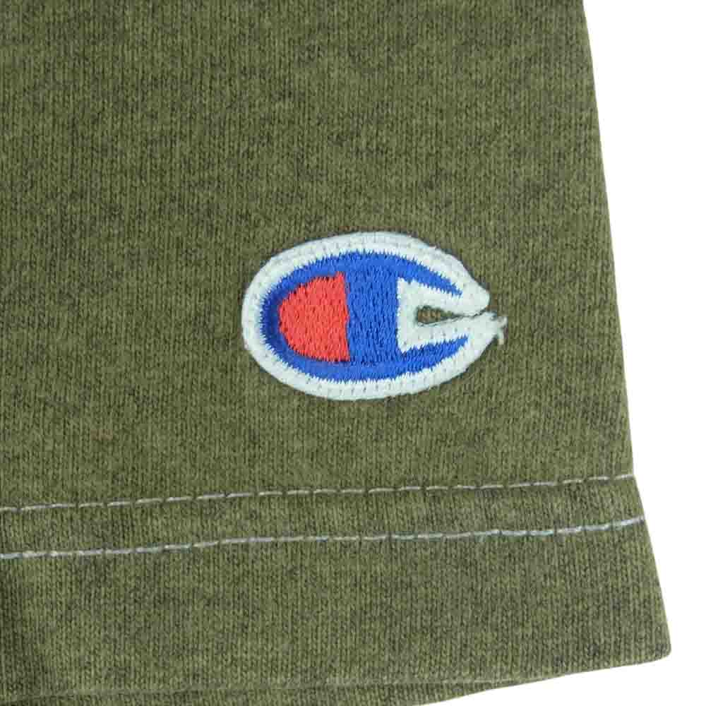 JUNYA WATANABE COMME des GARCONS MAN ジュンヤワタナベコムデギャルソンマン WS-T901 eye AD2006 Champion チャンピオン 再構築 半袖 Tシャツ カットソー カーキ系 M【中古】