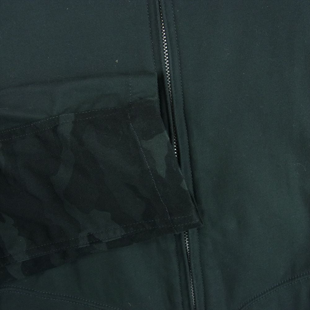 COMME des GARCONS HOMME コムデギャルソンオム 20SS HE-J020 綿ストレッチ ツイル カモ切替 ジップ ブルゾン コーチ ジャケット ダークグレー系 ブラック系 S【中古】