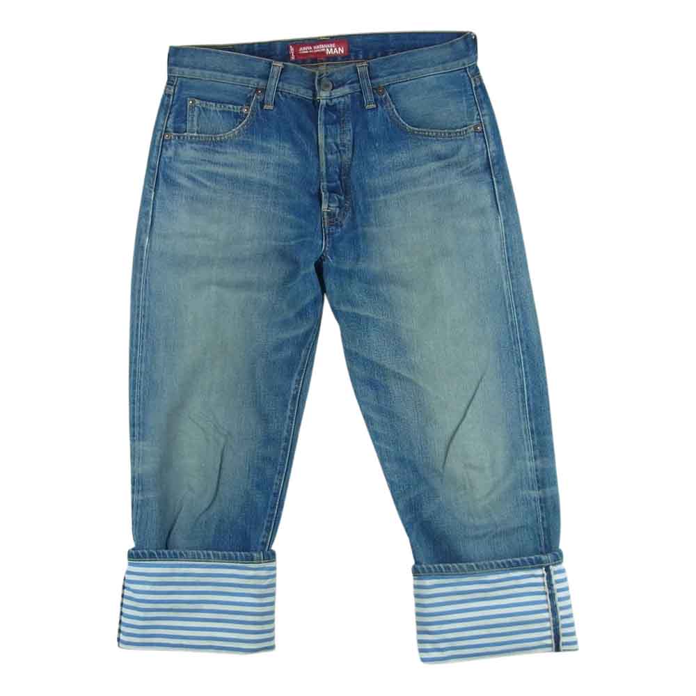 JUNYA WATANABE COMME des GARCONS MAN ジュンヤワタナベコムデギャルソンマン JW/XX 5ポケット ボタンフライ ストレート デニム パンツ ジーンズ インディゴブルー系 S【中古】