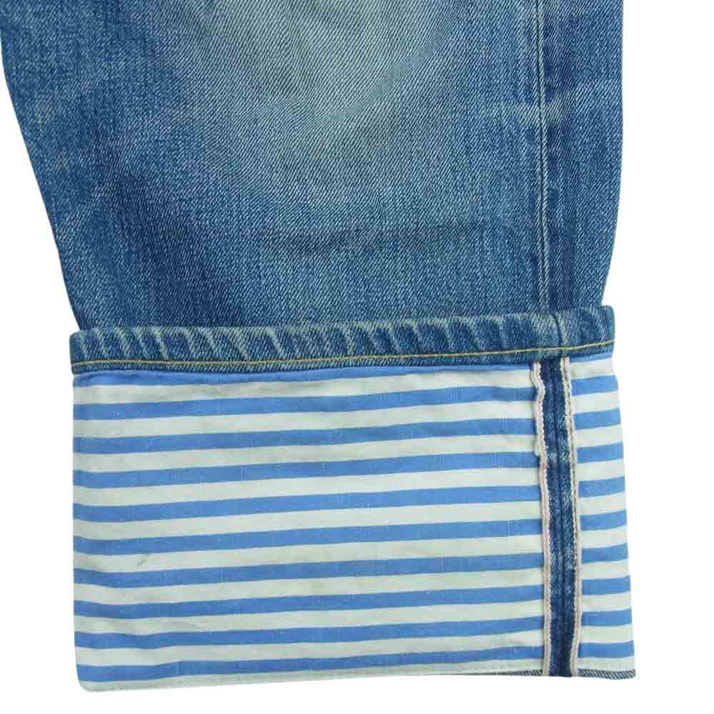 JUNYA WATANABE COMME des GARCONS MAN ジュンヤワタナベコムデギャルソンマン JW/XX 5ポケット ボタンフライ ストレート デニム パンツ ジーンズ インディゴブルー系 S【中古】