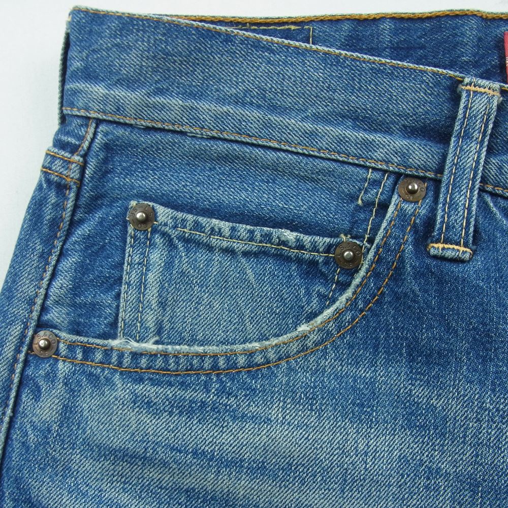 JUNYA WATANABE COMME des GARCONS MAN ジュンヤワタナベコムデギャルソンマン JW/XX 5ポケット ボタンフライ ストレート デニム パンツ ジーンズ インディゴブルー系 S【中古】