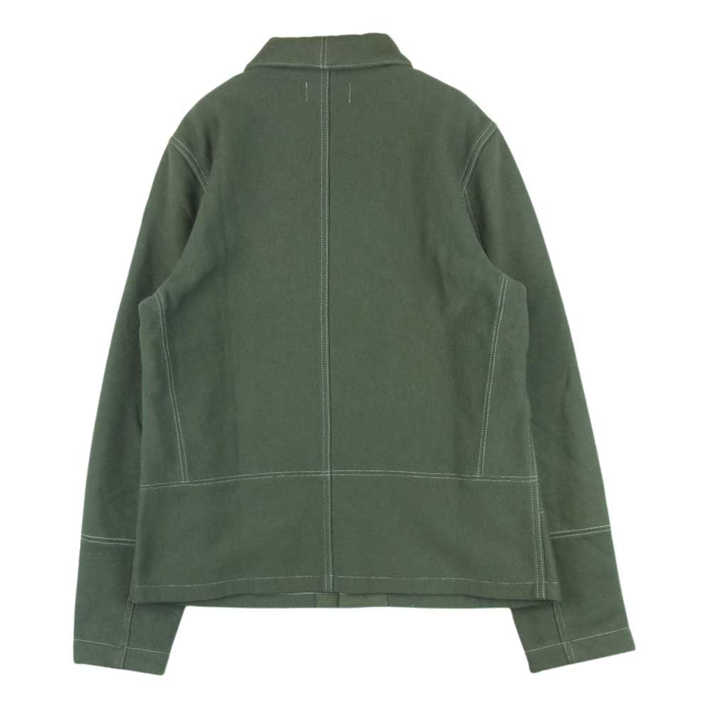 JUNYA WATANABE COMME des GARCONS MAN ジュンヤワタナベコムデギャルソンマン WS-J901 eye AD2006 Champion チャンピオン ステッチ切替 再構築 パッチワークポケット スウェット ミリタリー ジャケット グレイッシュグリーン系 S【中古】