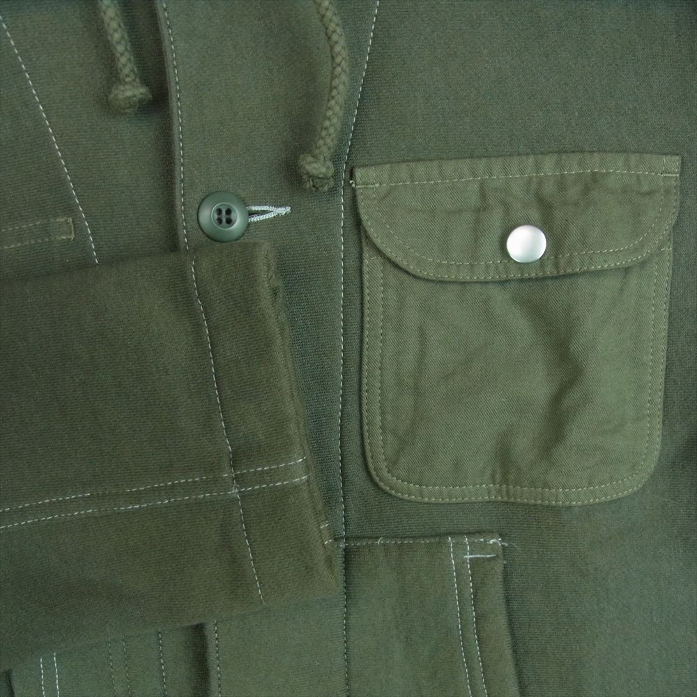 JUNYA WATANABE COMME des GARCONS MAN ジュンヤワタナベコムデギャルソンマン WS-J901 eye AD2006 Champion チャンピオン ステッチ切替 再構築 パッチワークポケット スウェット ミリタリー ジャケット グレイッシュグリーン系 S【中古】