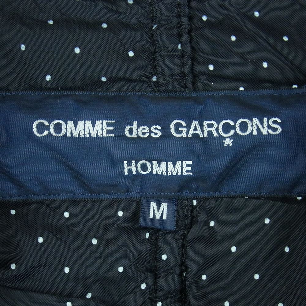 COMME des GARCONS HOMME コムデギャルソンオム AD2012 HJ-J038 裏地ドット ウール縮絨 パッカリング 4ボタン ジャケット グレー系 M【中古】