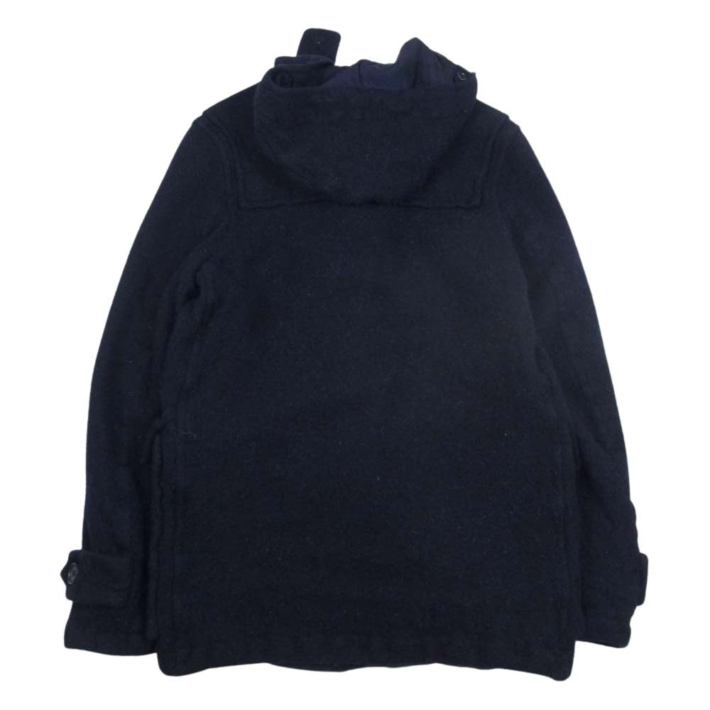 COMME des GARCONS HOMME コムデギャルソンオム AD2009 HD-C008 ウール縮絨 フード付き ダッフルコート ネイビー系 S【中古】