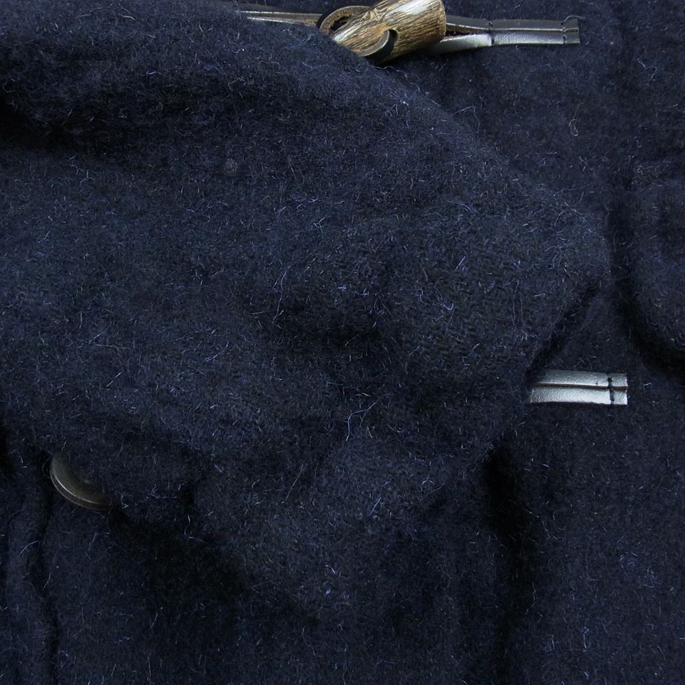 COMME des GARCONS HOMME コムデギャルソンオム AD2009 HD-C008 ウール縮絨 フード付き ダッフルコート ネイビー系 S【中古】