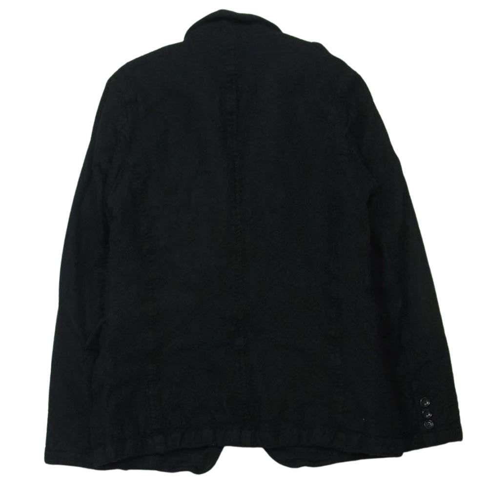 COMME des GARCONS HOMME コムデギャルソンオム AD2005 HP-J036 ウール縮絨 ガチャポケ 3ボタン テーラード ジャケット ブラック系 S【中古】