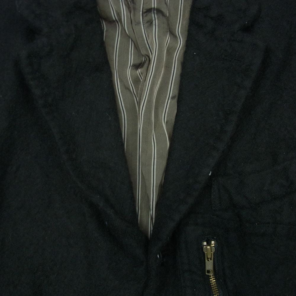 COMME des GARCONS HOMME コムデギャルソンオム AD2005 HP-J036 ウール縮絨 ガチャポケ 3ボタン テーラード ジャケット ブラック系 S【中古】