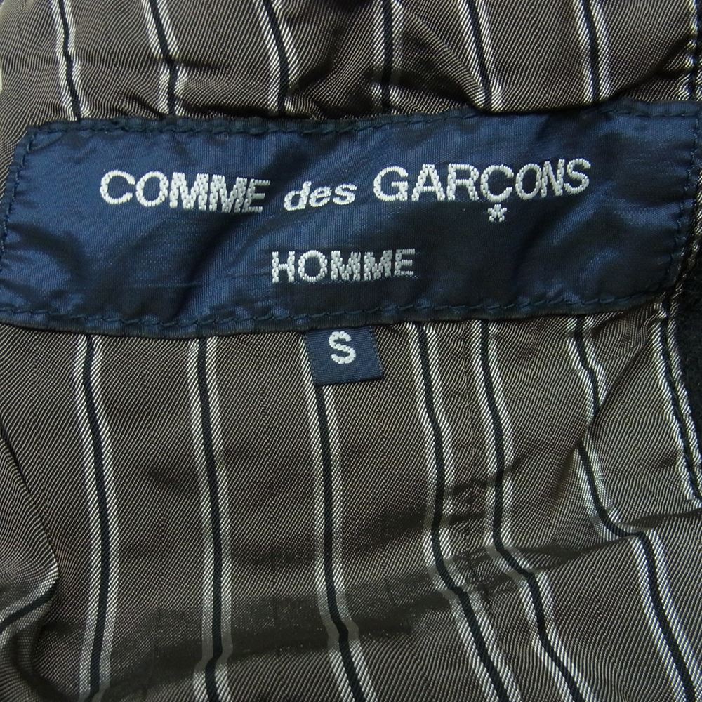 COMME des GARCONS HOMME コムデギャルソンオム AD2005 HP-J036 ウール縮絨 ガチャポケ 3ボタン テーラード ジャケット ブラック系 S【中古】