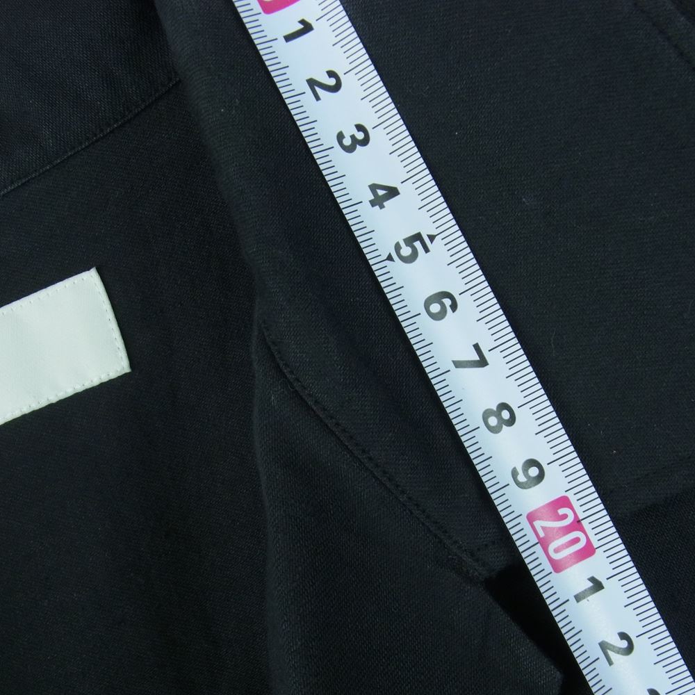 ウィリーキャバリエ オーバーサイズ オープンカラー 半袖 シャツ 黒に近い ダークネイビー系 42【中古】