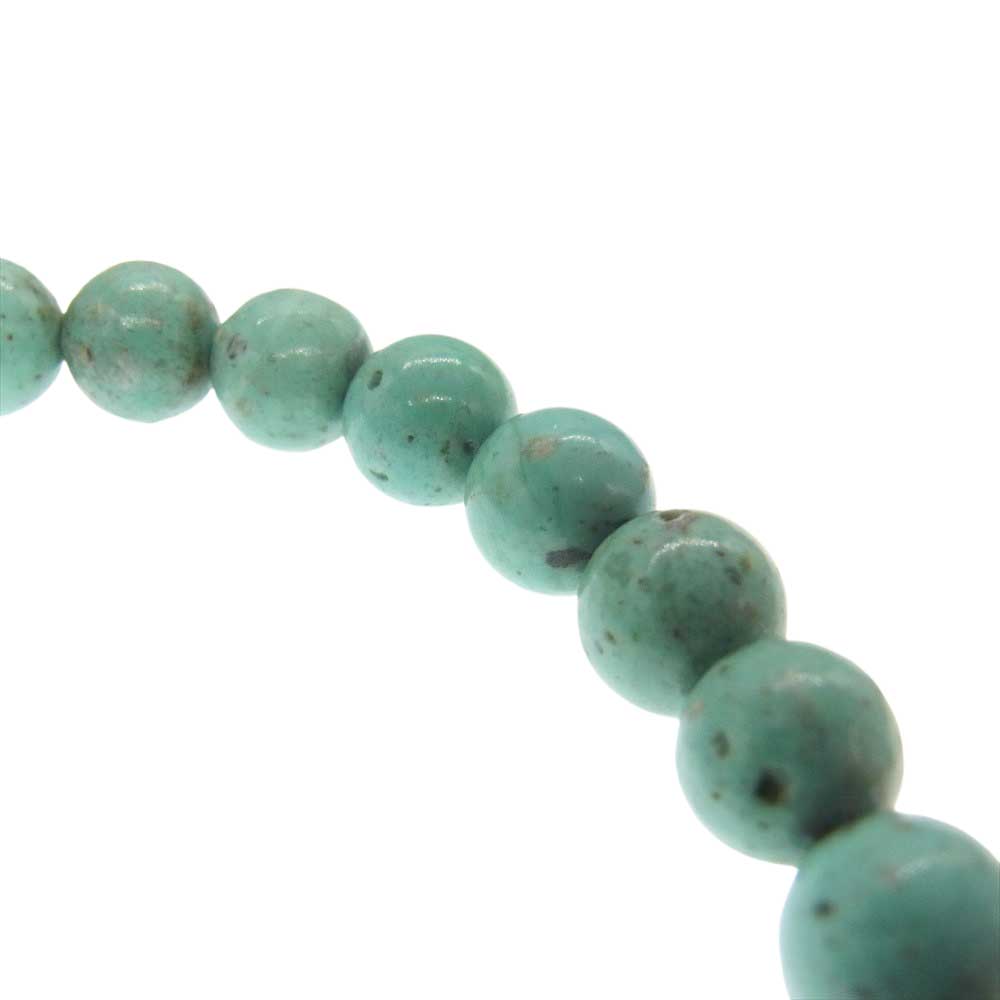 CHROME HEARTS クロムハーツ（原本有） 8mm BEAD 25 ターコイズ ビーズ ブレスレット ターコイズ系【中古】