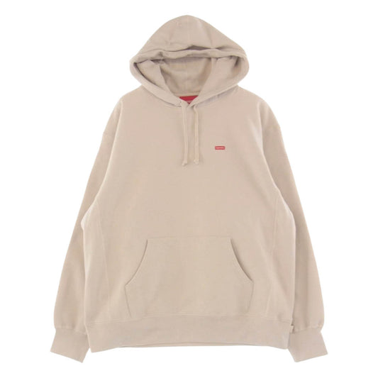 Supreme シュプリーム 22AW Small Box Logo Hooded Sweatshirt スモール ボックスロゴ フーデッド スウェット プルオーバ― パーカー ベージュ ベージュ系 L【新古品】【未使用】【中古】